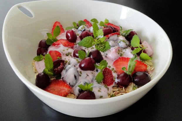Kirschen-Erdbeer-Müsli