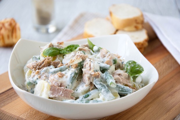 Fisolen-Thunfisch-Salat