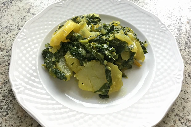 Erd&auml;pfel mit Mangold