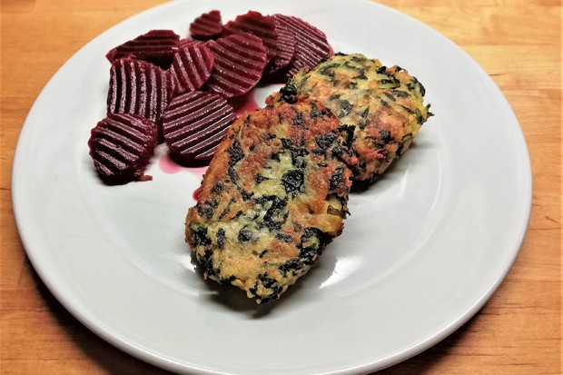 Kartoffel-Spinat-Puffer