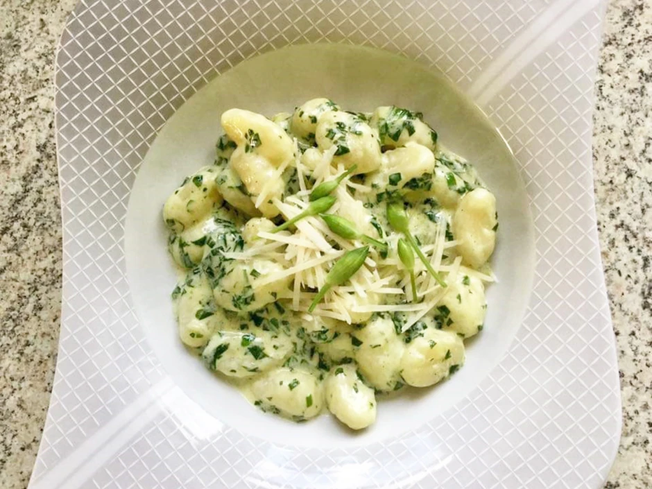 Gnocchi mit B&auml;rlauchsauce