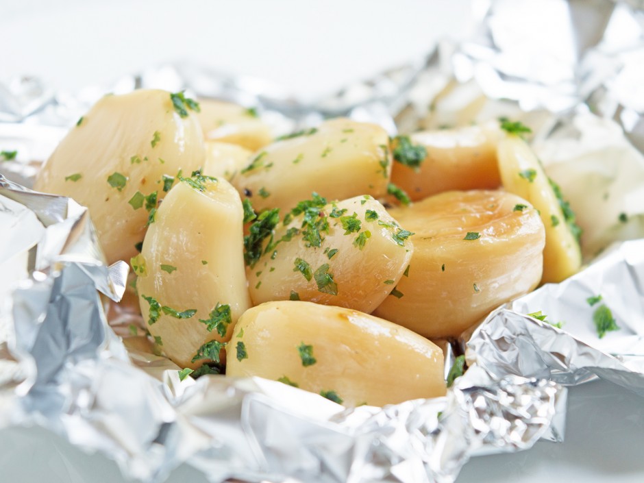 Gegrillter Knoblauch