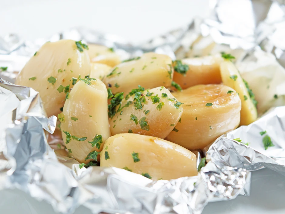 Gegrillter Knoblauch