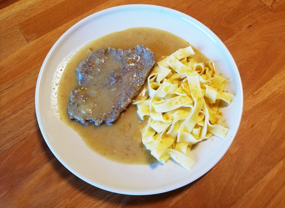 Kalbschnitzel im Currysaft - Rezept