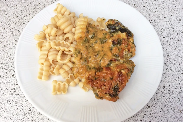 Putenbrust mit Zwiebel-B&auml;rlauchsauce