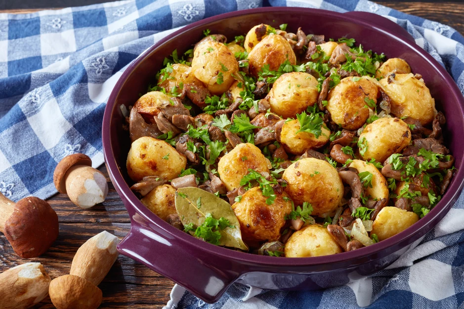 Gr&ouml;stl mit Steinpilzen