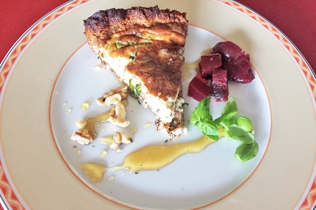 Gorgonzola Cheesecake mit Honig