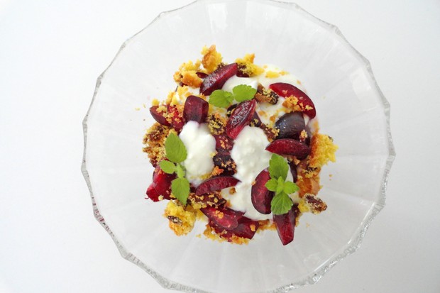 Schnelles Kirschendessert