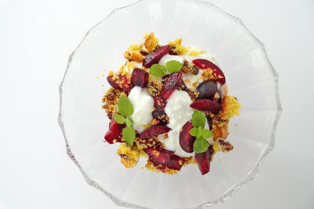 Schnelles Kirschendessert