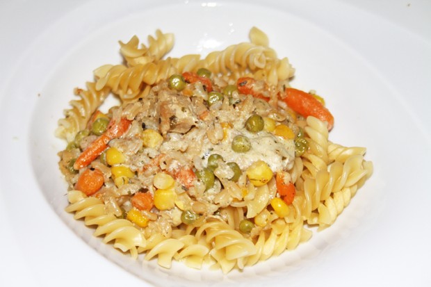Geschnetzeltes in Frischkäsesauce
