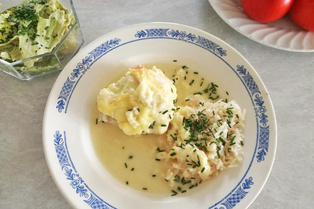 Putenfleisch mit Brie &uuml;berbacken