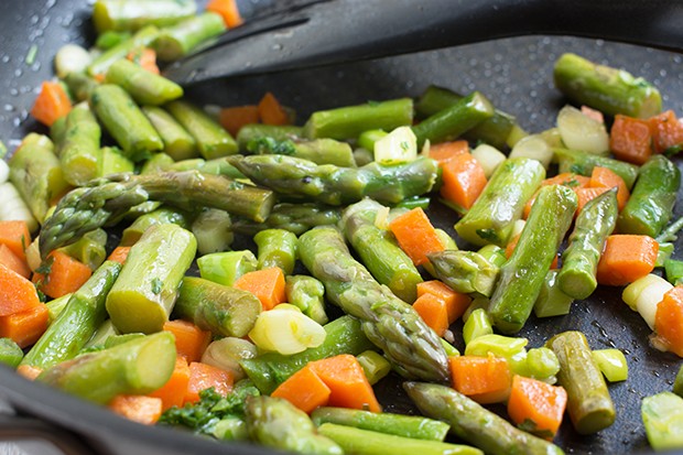 Frühlingsgemüse-Pfanne - Rezept