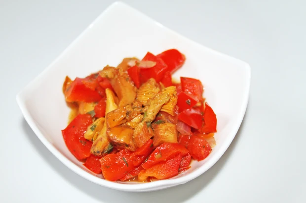 Paprika - Gem&uuml;se mit Eierschwammerl