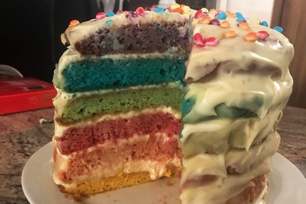 Regenbogentorte