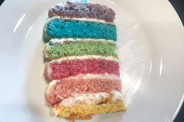 Regenbogentorte