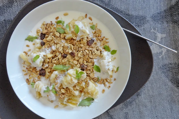 Fr&uuml;chtem&uuml;sli mit Banane