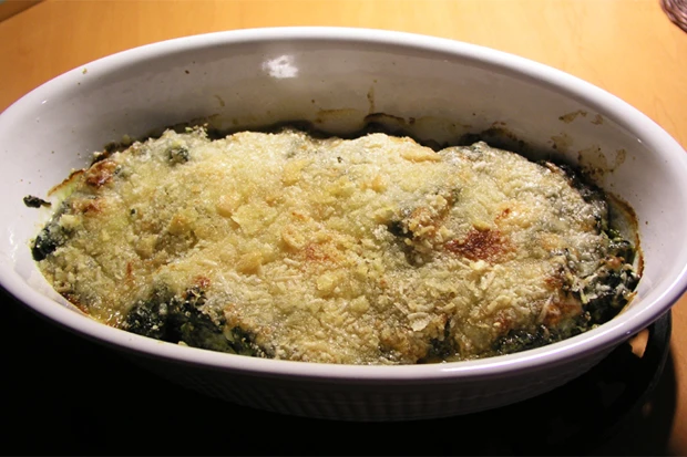 Spinat mit Parmesan