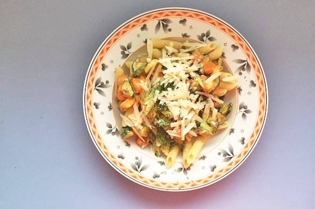 Penne mit Gartengemüse