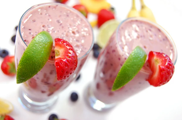 Erdbeer-Limetten-Frappe