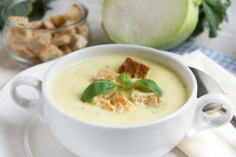 Kohlrabicremesuppe - Rezept