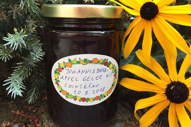 Johannisbeer - Apfel - Gelee mit Cointreau