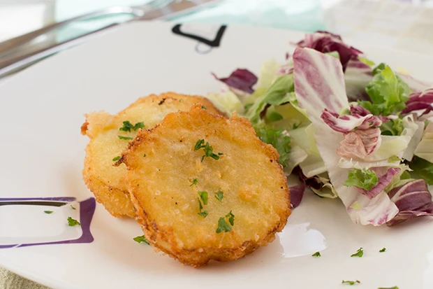 Kohlrabi in Parmesankruste