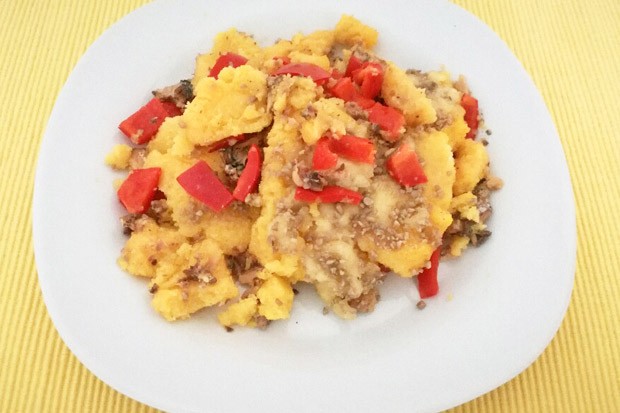 Polenta mit Sardinen
