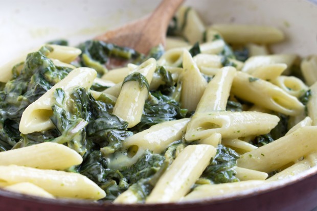 Penne mit Mangold