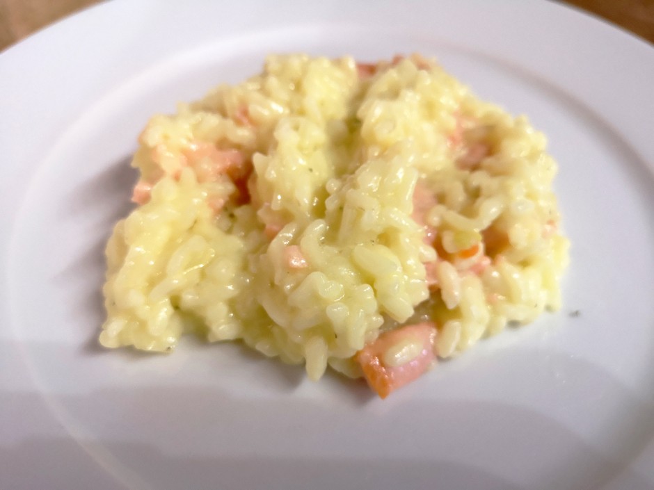 Risotto mit Räucherlachs