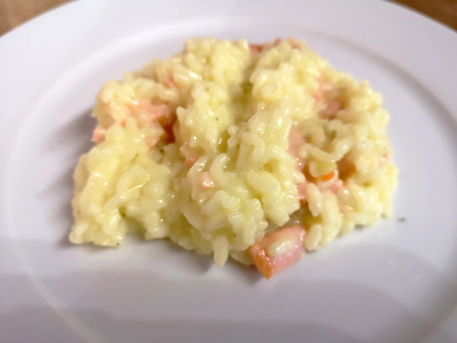 Risotto mit Räucherlachs