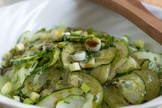 Gurken-Lauch-Salat