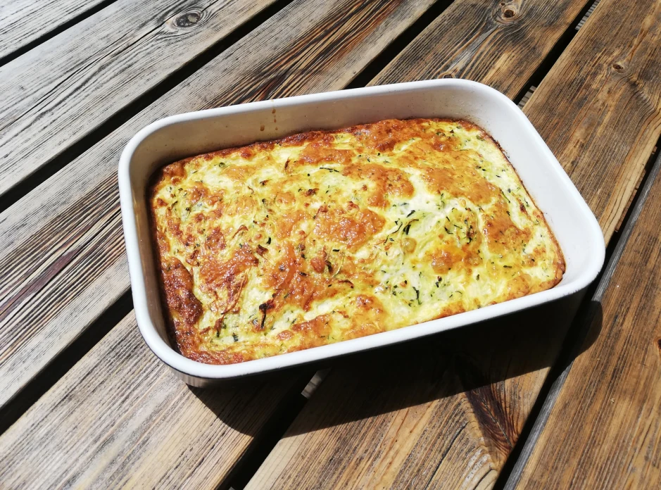 Zucchini-Feta-Auflauf