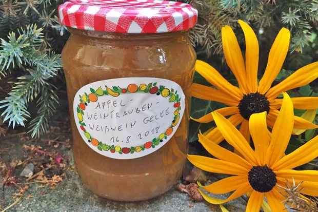 Apfel - Weintrauben - Wei&szlig;weingelee