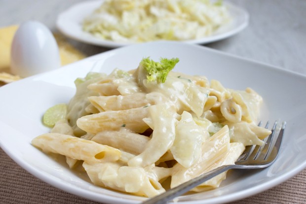 Penne in Fenchel-Zwiebel-Sauce