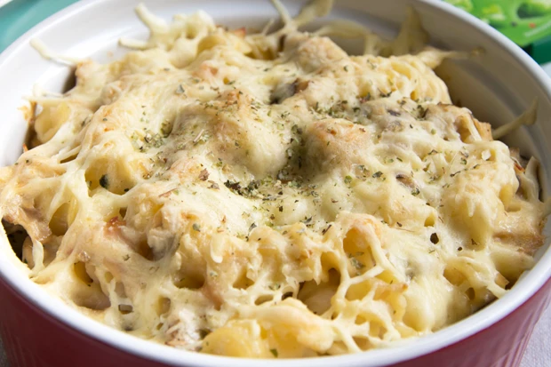 Vegetarischer Nudelauflauf