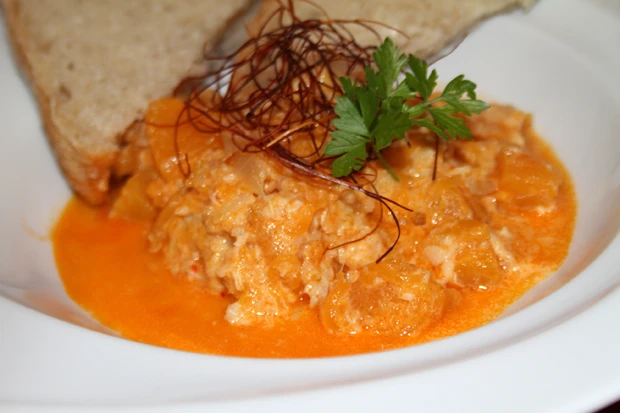 Fisch - Gulasch mit Kürbis