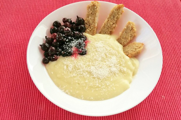 Heißer Kokos-Pudding