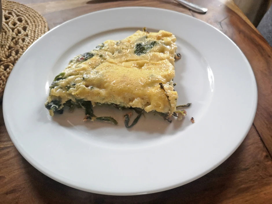 Spinat-Speck-Omelette