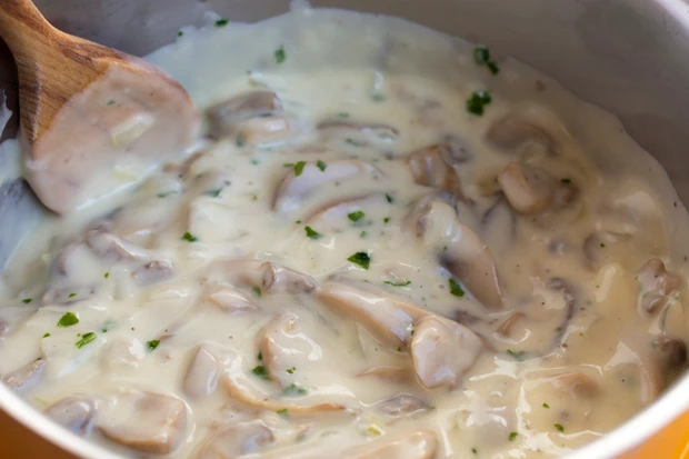 Champignon-K&auml;se-Sauce