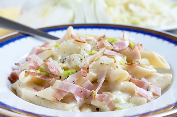 Penne in Speck-Fenchel-Sauce - Rezept