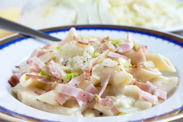 Penne in Speck-Fenchel-Sauce