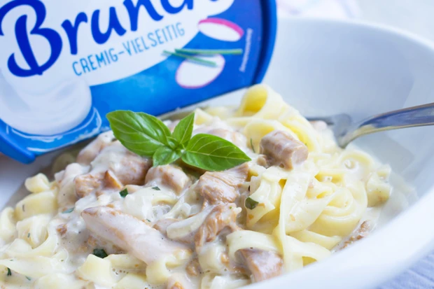 Schwammerlnudeln mit Brunch