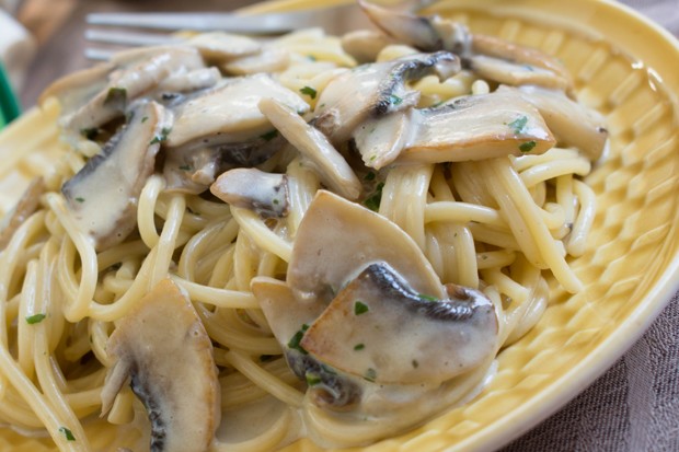 Champignonspaghetti