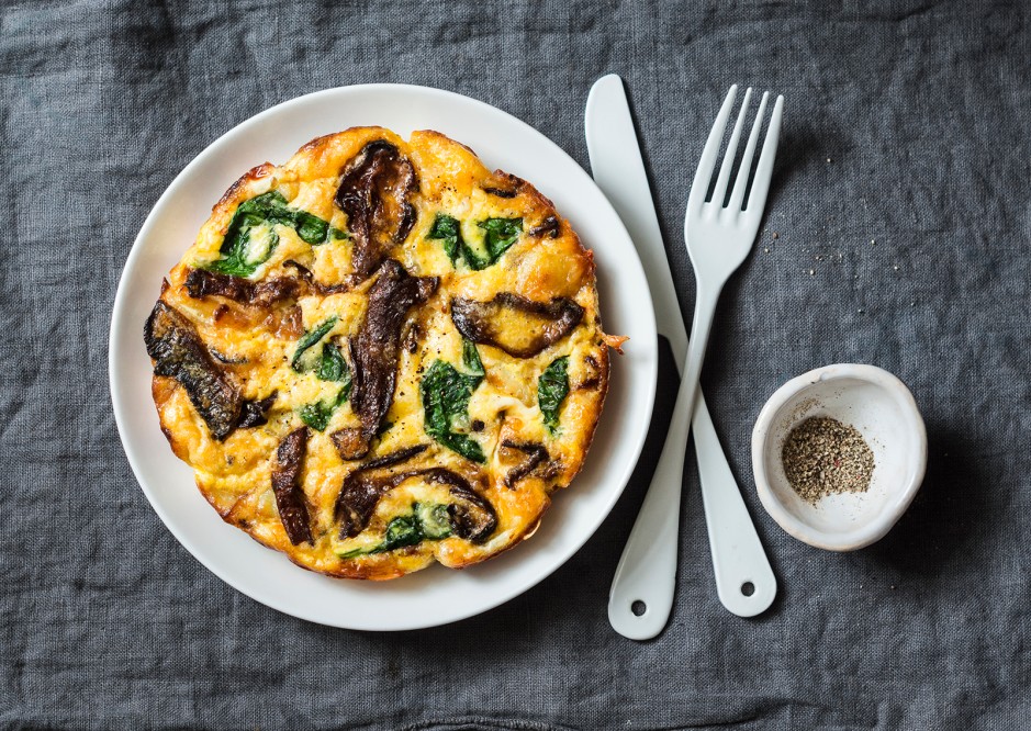 Eierspeise mit Steinpilzen