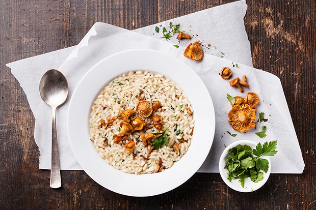 Risotto mit Eierschwammerl