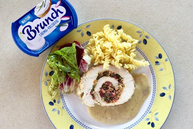 Schweinskarree mit Mangoldfüllung