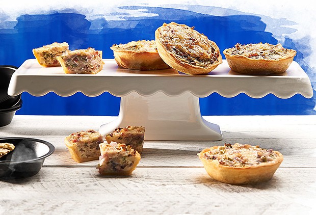 Dreierlei Zwiebel-Mini-Quiches