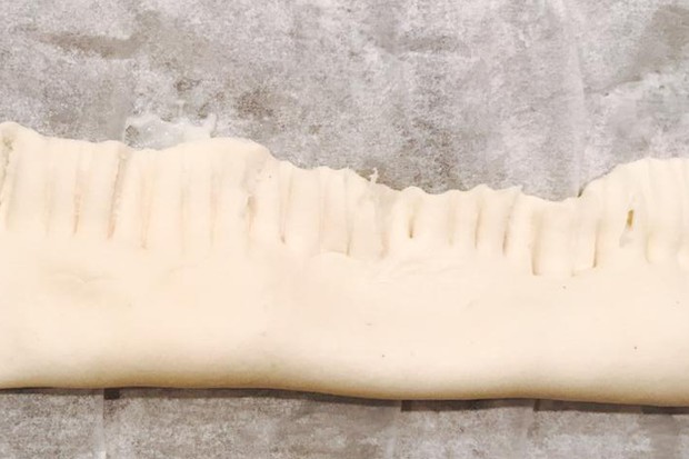 Blätterteigschnecke mit Kokospudding