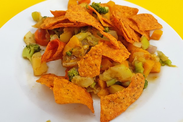 Gemüseeintopf mit Tortilla Chips