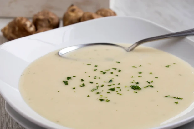 Topinambursuppe mit Ingwer